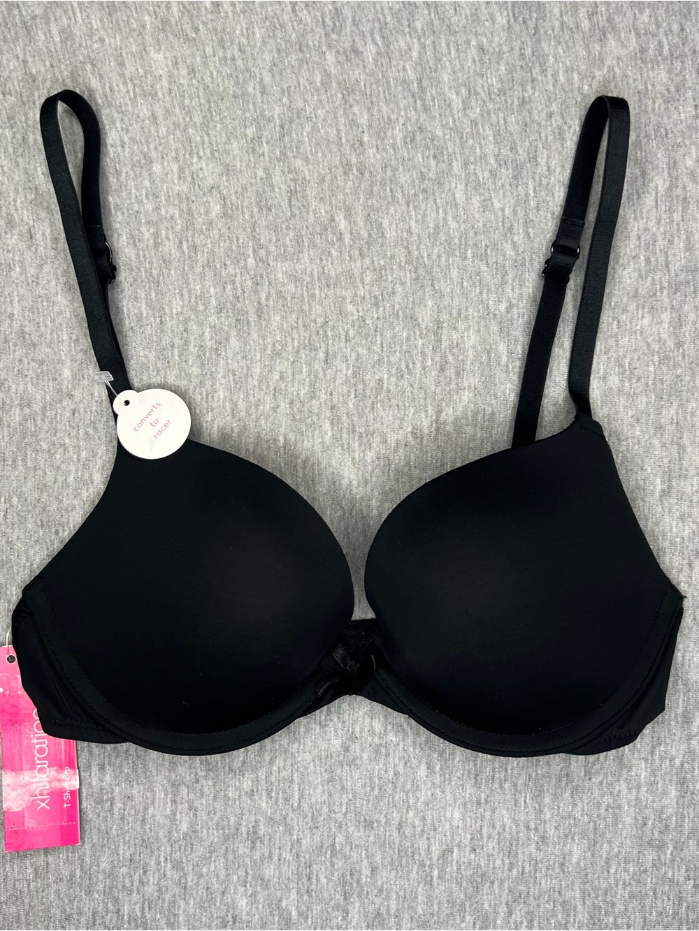 NWT black Xhiliration bra size 32C